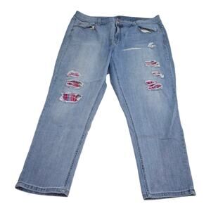 Melissa McCarthy‎ Seven7 Jeans 20W Blue Straight Plus Girlfriend Stretch Fabric